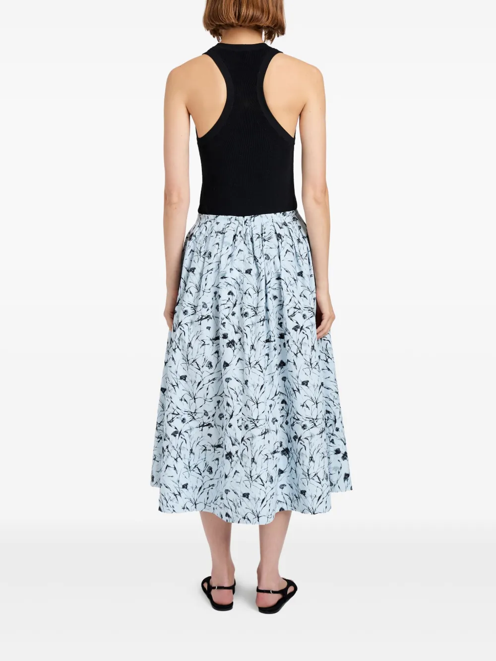 Proenza Schouler White Label Gesmockte rok Blauw
