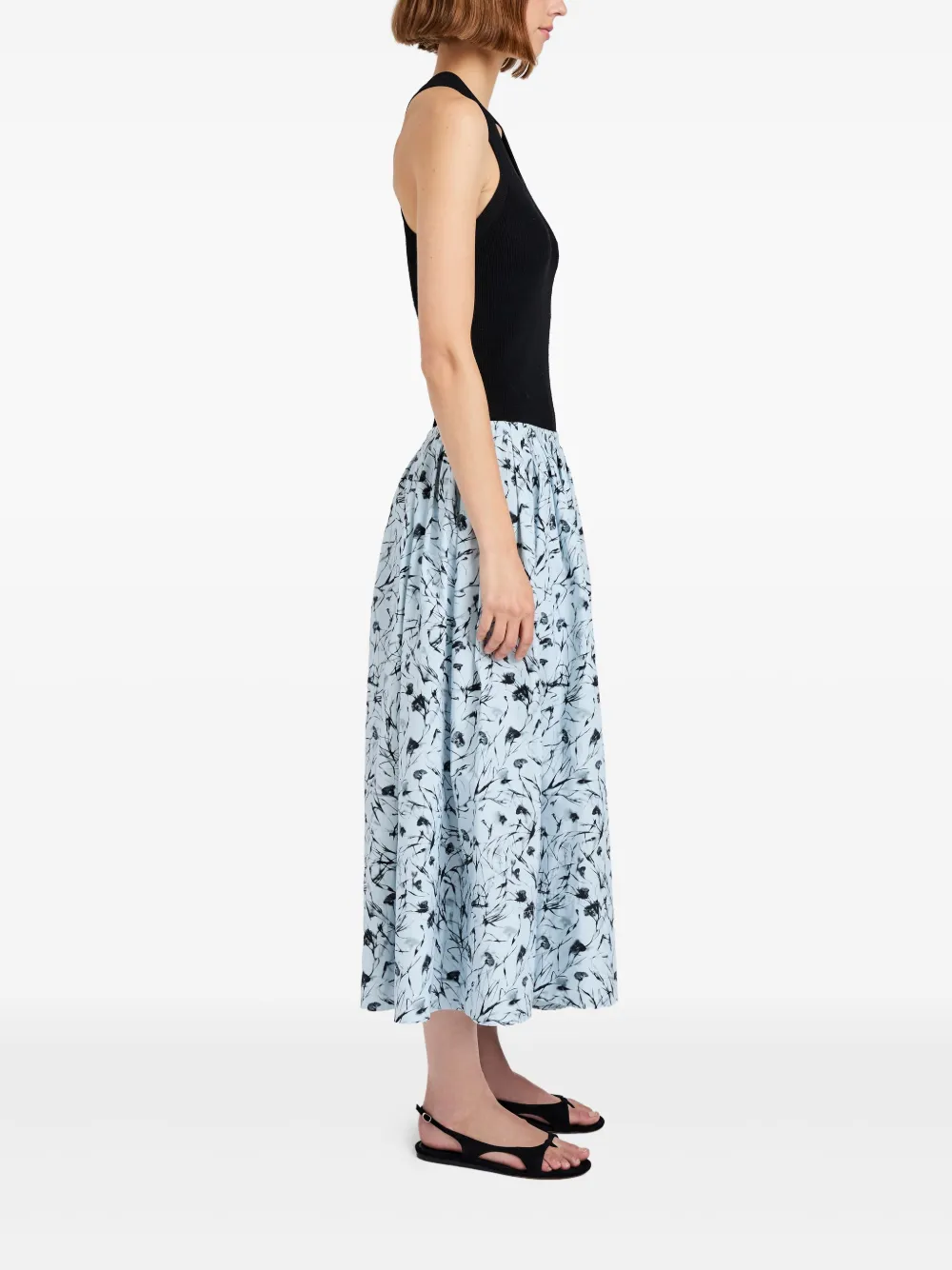 Proenza Schouler White Label Gesmockte rok Blauw