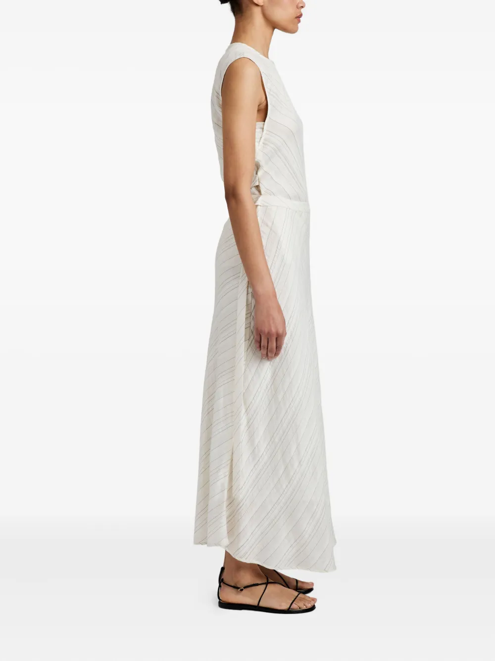 Proenza Schouler White Label striped woven maxi skirt Wit