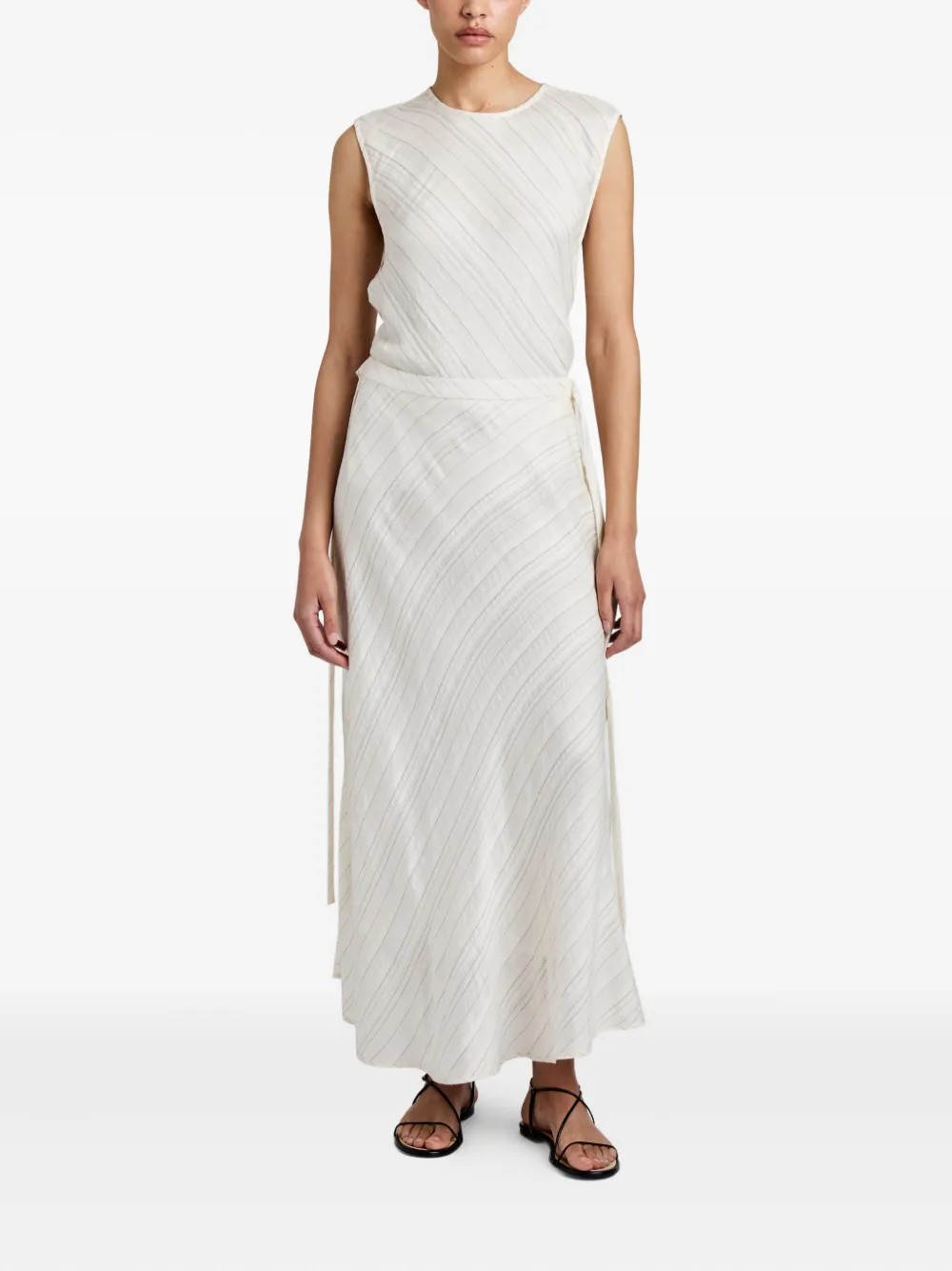 Proenza Schouler White Label striped woven maxi skirt - Wit