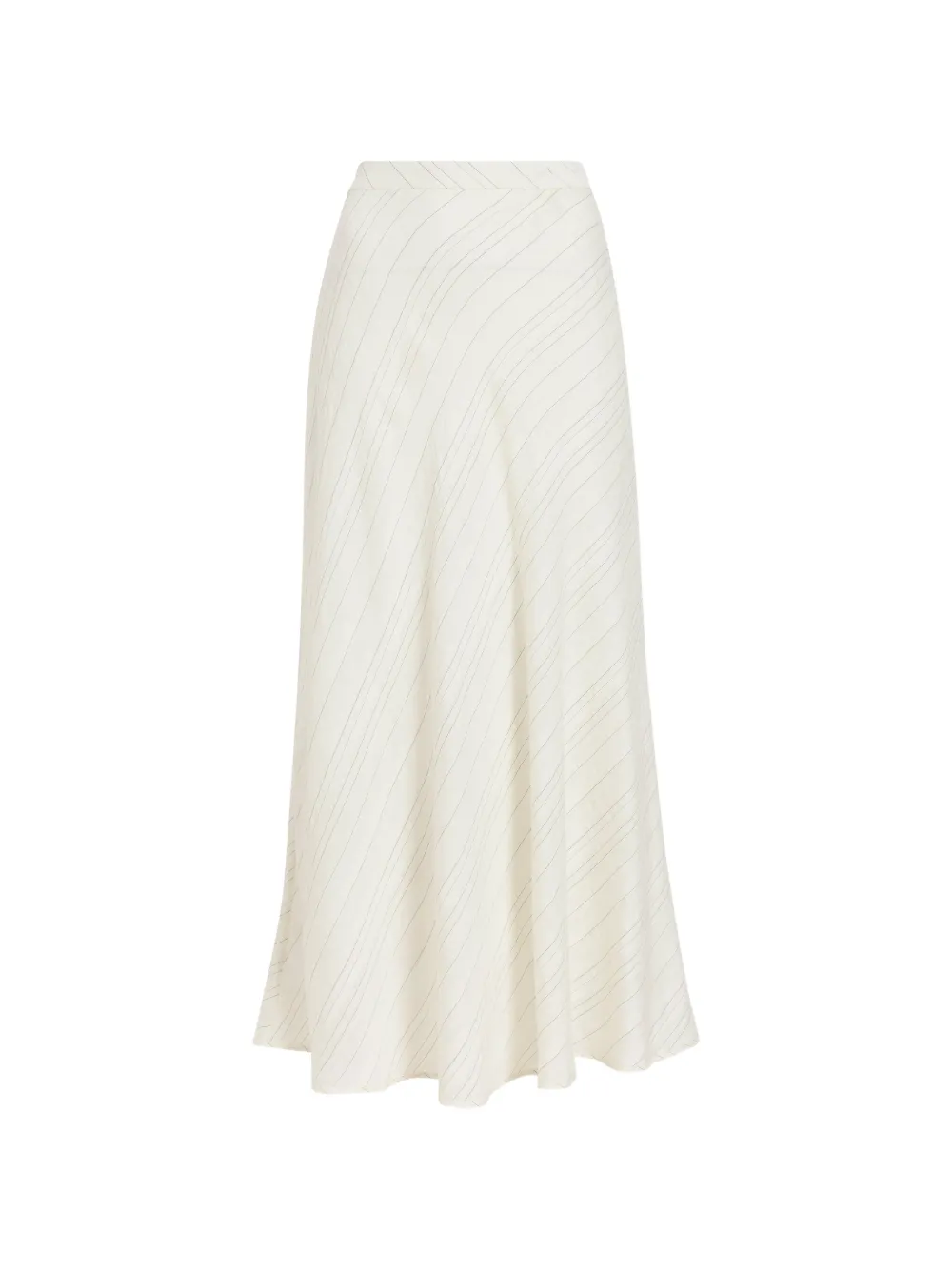 Proenza Schouler White Label Gestreepte geweven maxi-rok Wit