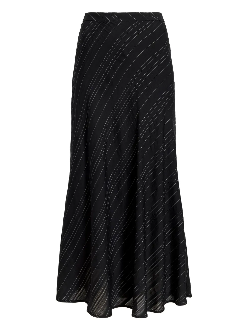 Proenza Schouler White Label Kaia stripe woven midi skirt Zwart