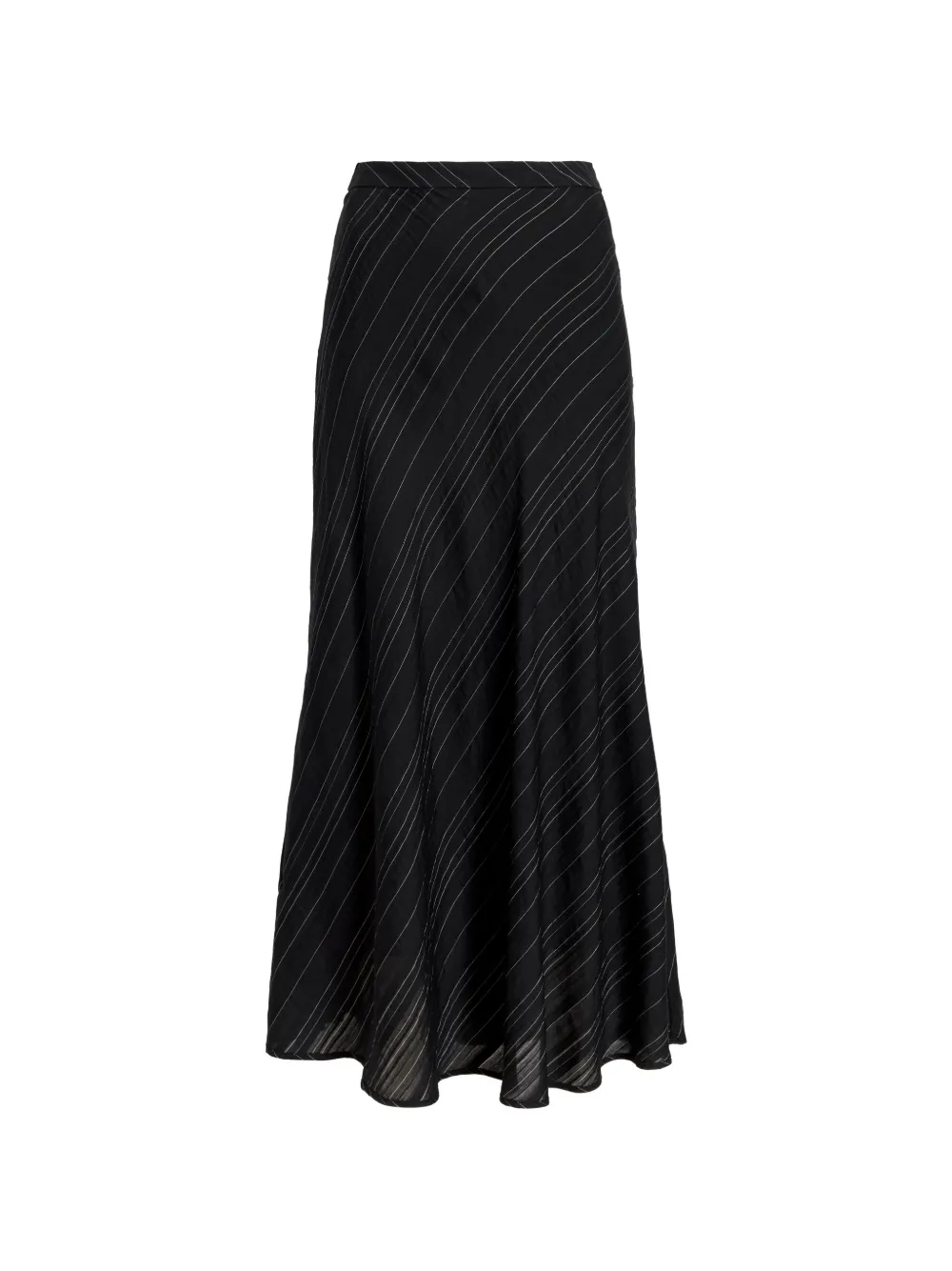 Proenza Schouler White Label Kaia geweven midi-rok met streep Zwart