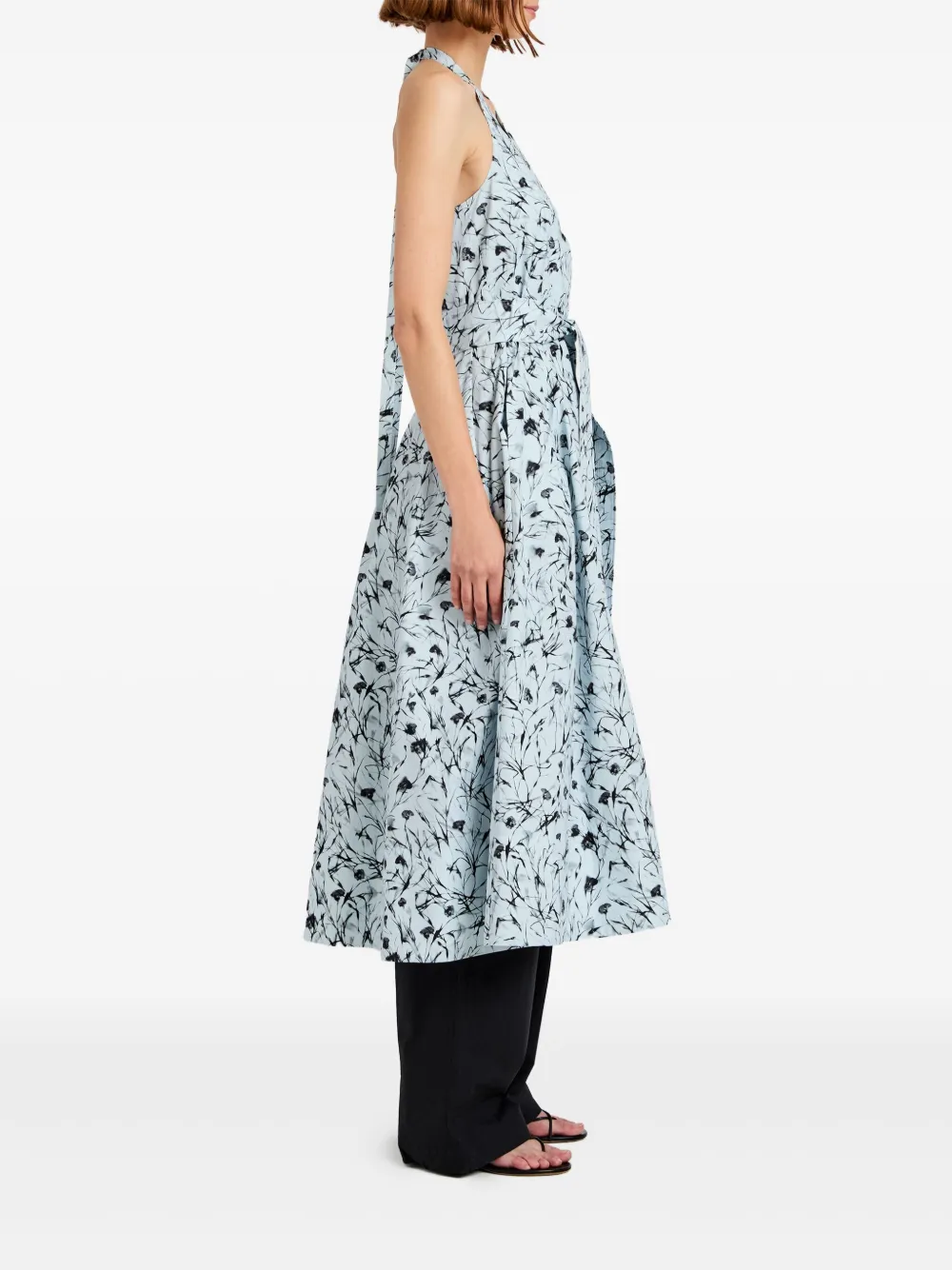Proenza Schouler White Label Ellison midi-jurk Blauw