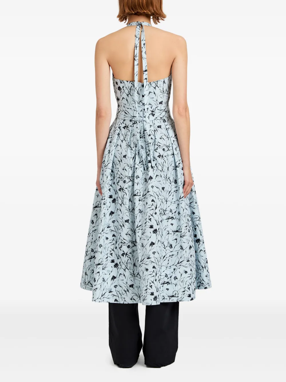 Proenza Schouler White Label Ellison midi-jurk Blauw