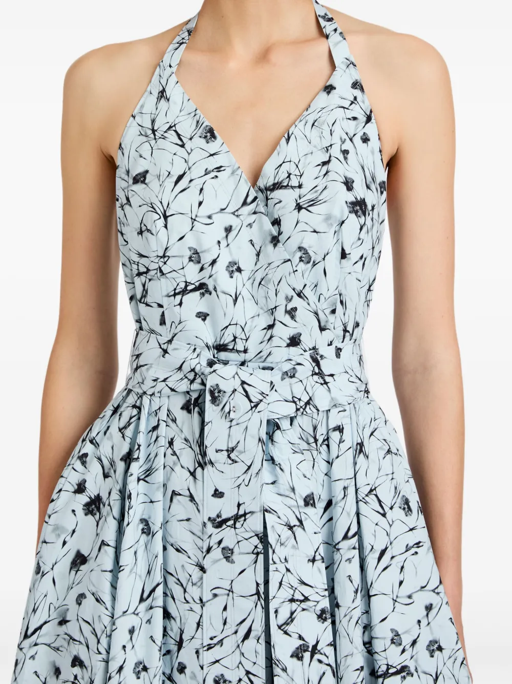 Proenza Schouler White Label Ellison midi-jurk Blauw