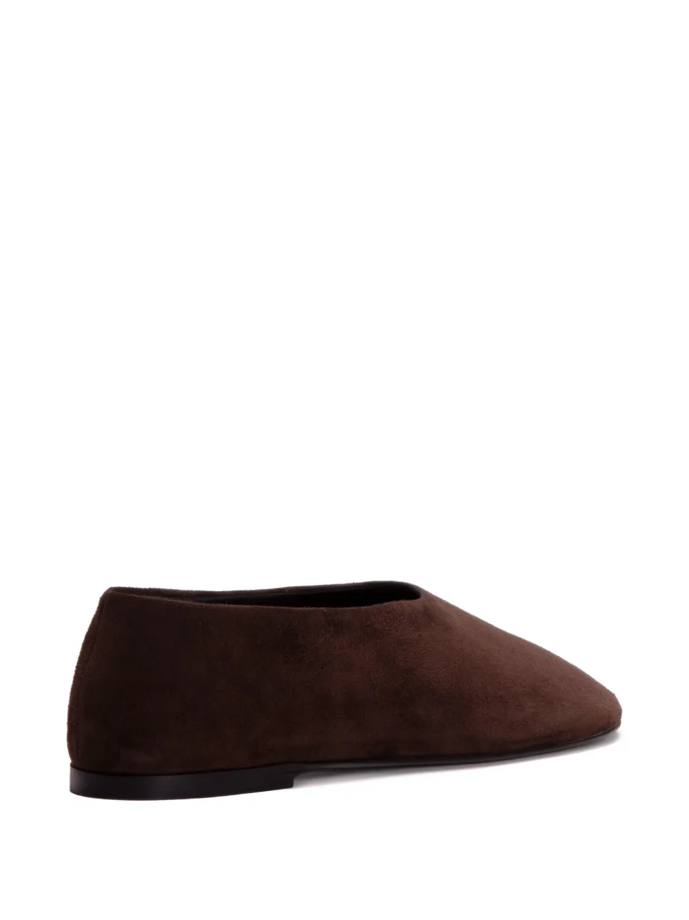 Proenza Schouler Glove Suede-leather Flats In Brown