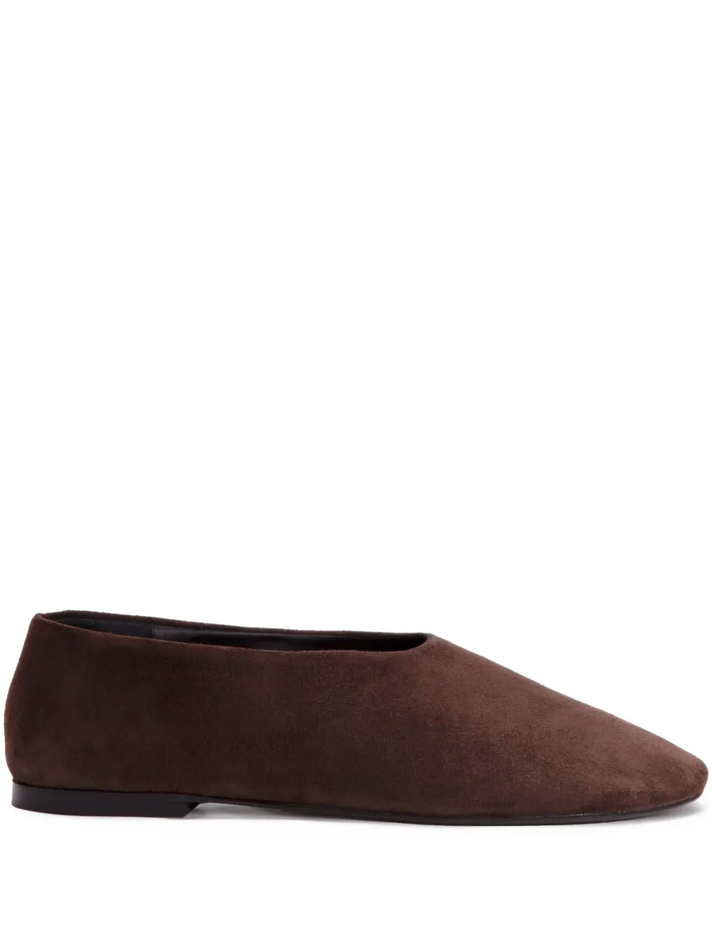 Proenza Schouler Glove suede-leather flats Brown