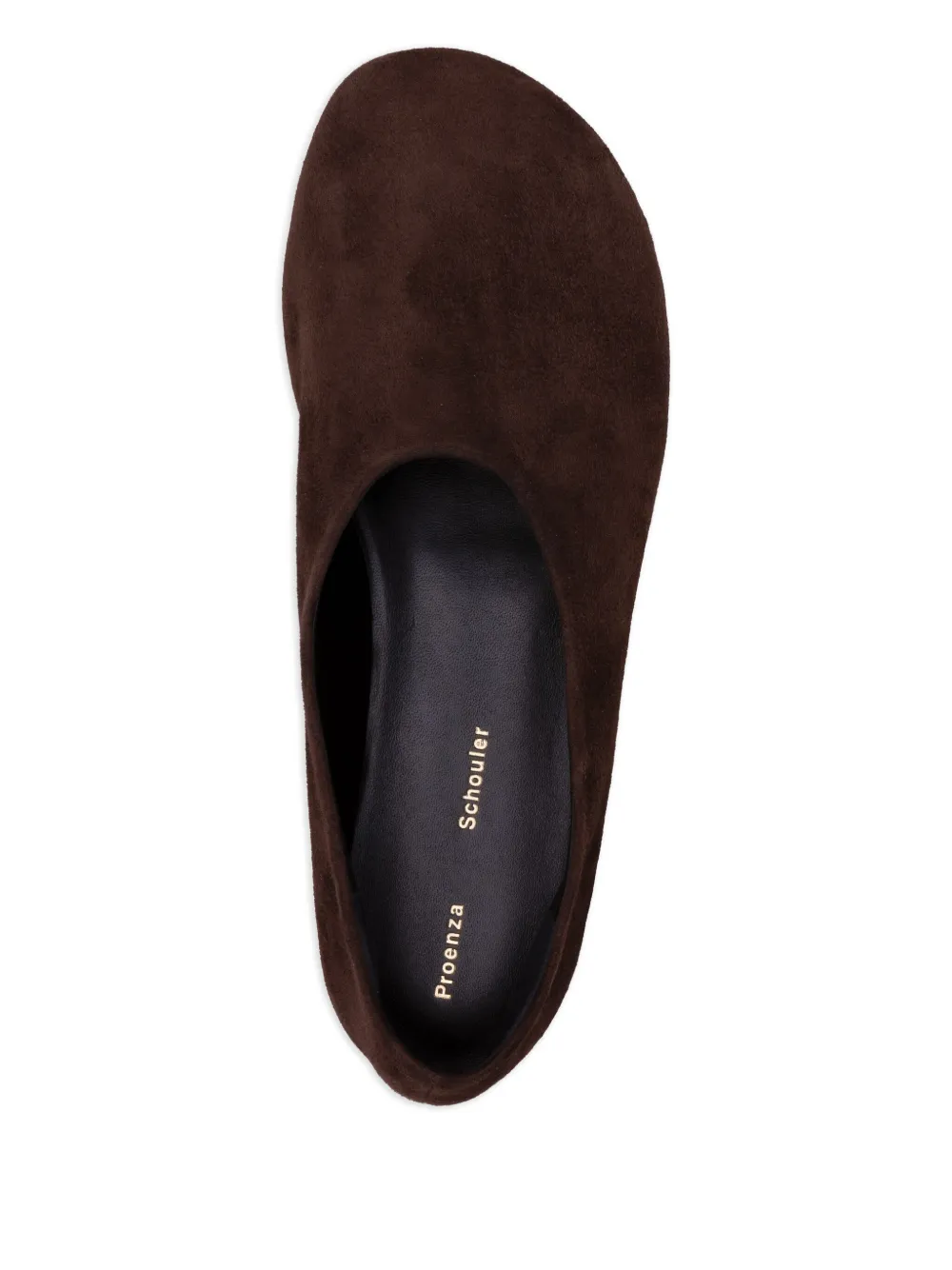 Proenza Schouler Glove suede-leather flats Brown
