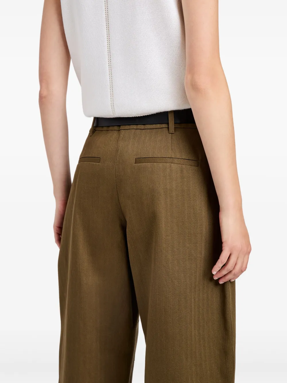 Proenza Schouler White Label Dori broek Bruin