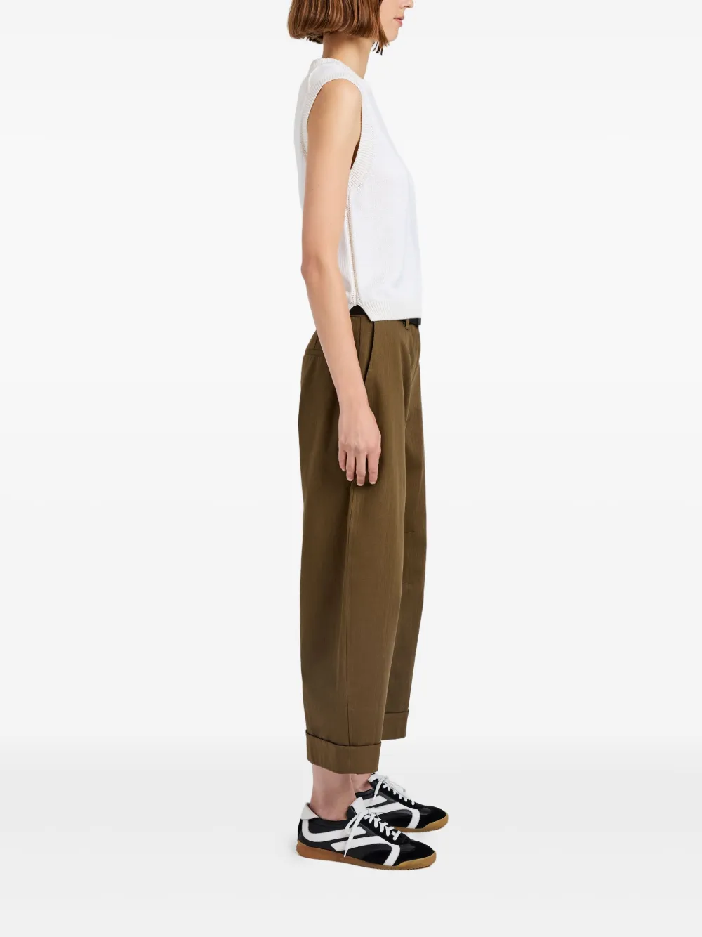 Proenza Schouler White Label Dori broek Bruin