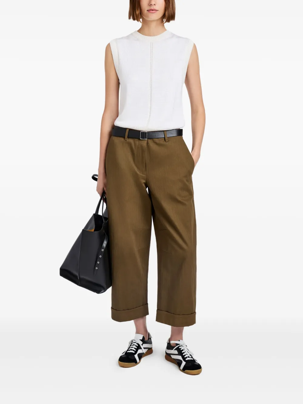 Proenza Schouler White Label Dori broek Bruin