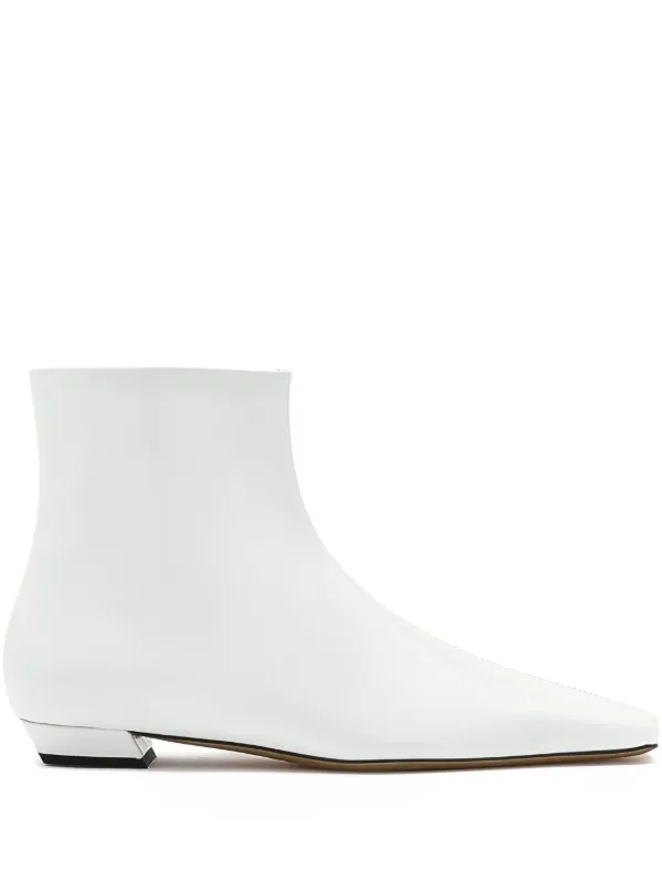 Proenza Schouler Trap Ankle Boots | White | FARFETCH HK