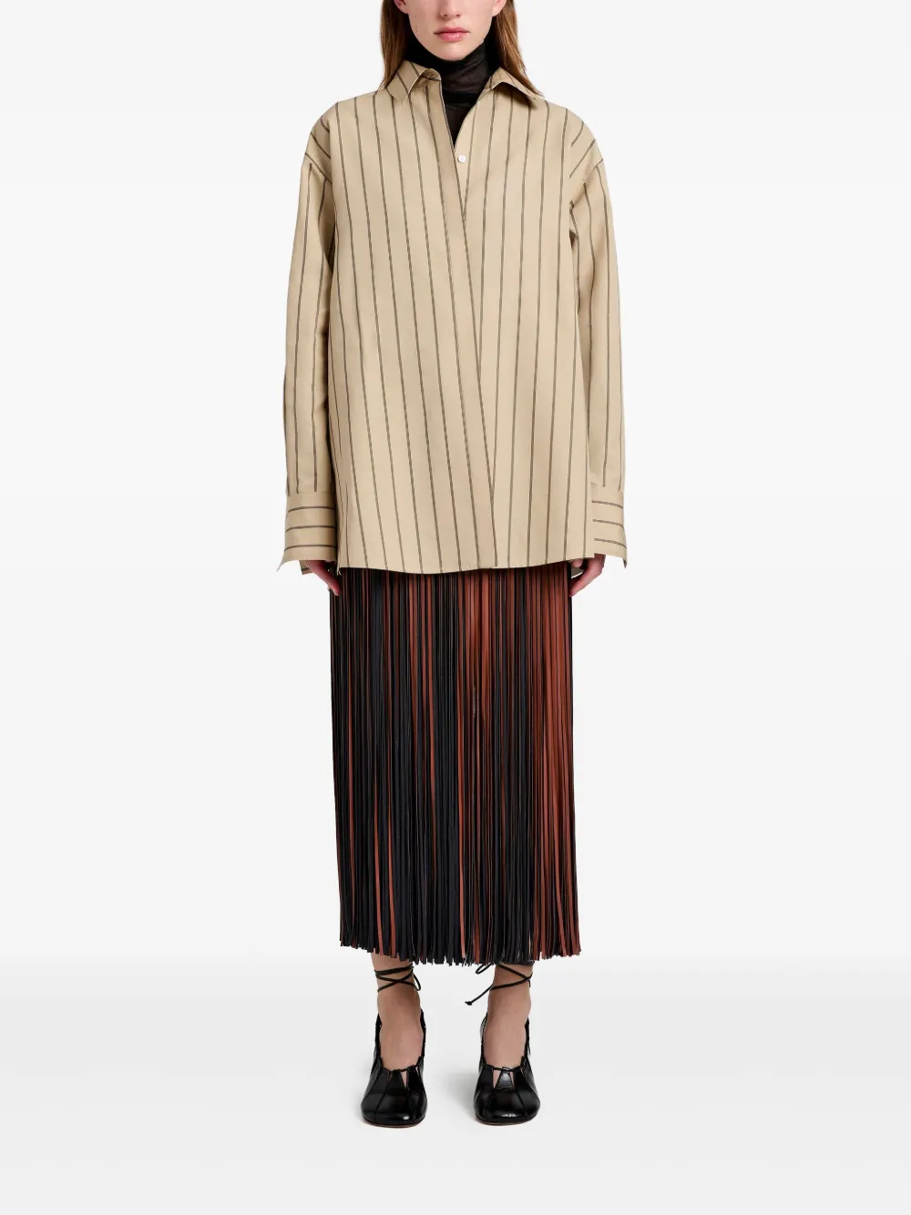 Proenza Schouler Veda maxi-rok Bruin