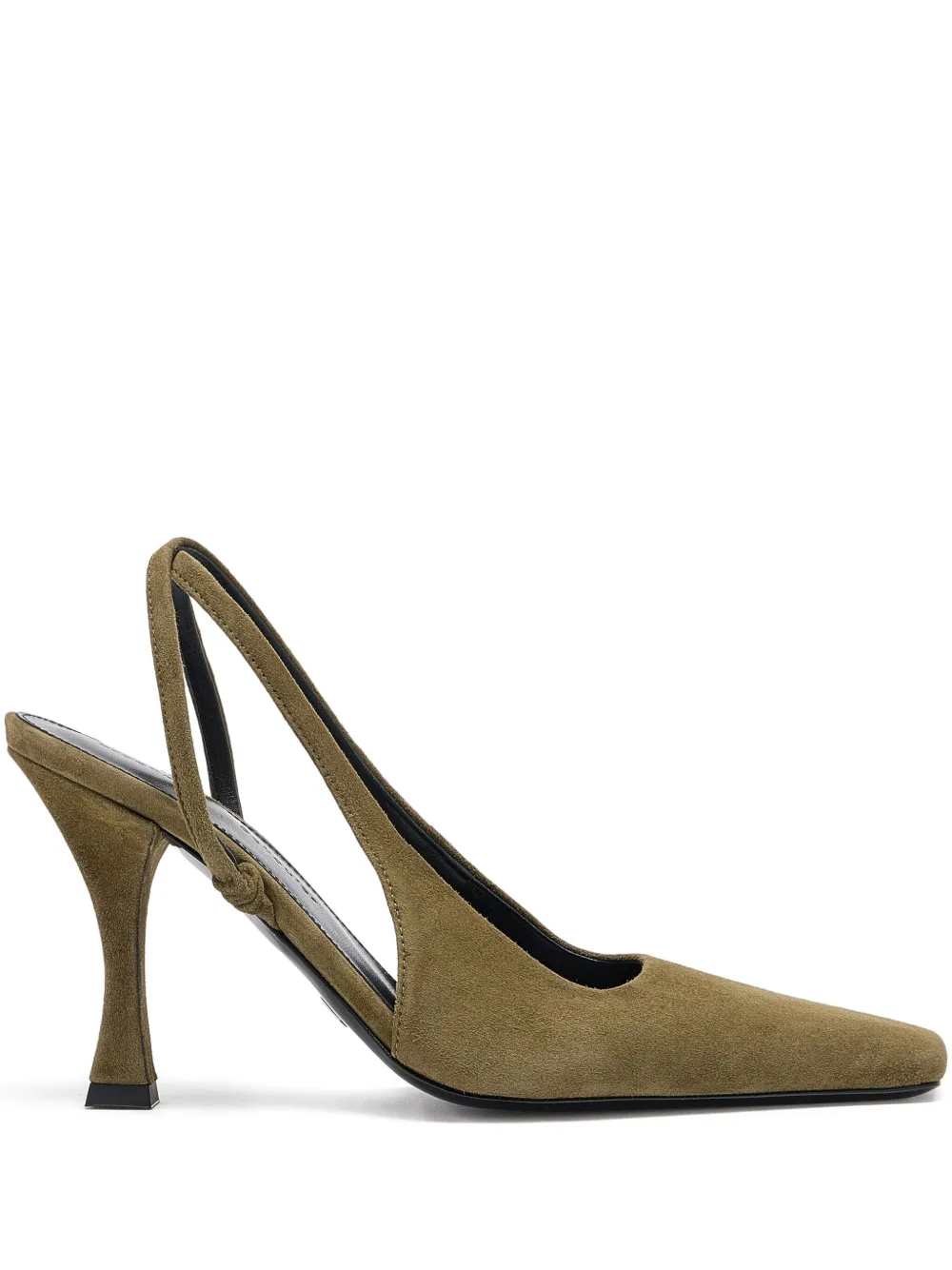Proenza Schouler Trap Cross パンプス - グリーン Proenza Schouler Trap Cross パンプス - グリーン