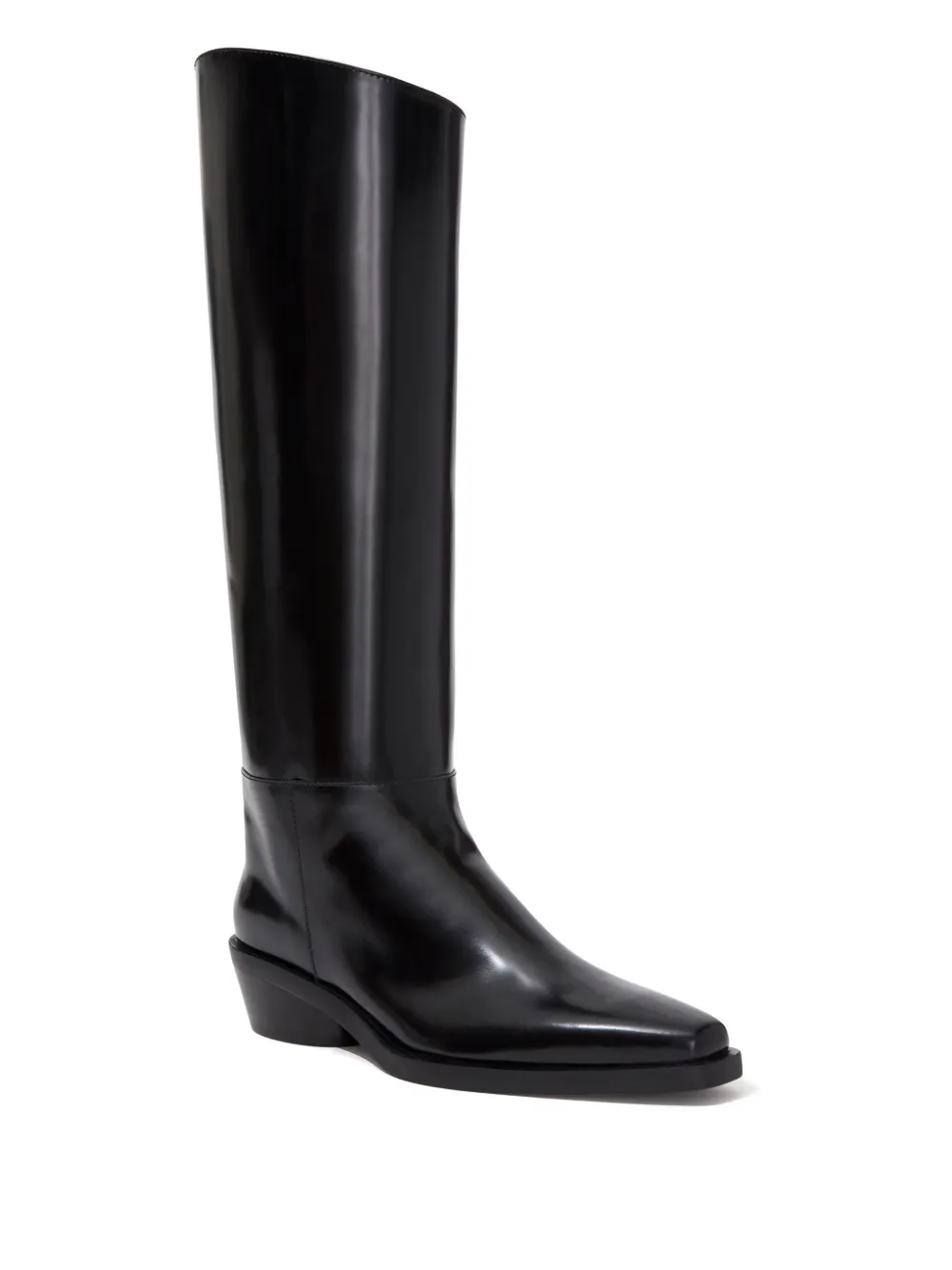 Proenza Schouler Bronco Knee-high Leather Boots In Black