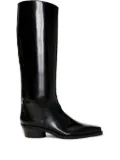 Proenza Schouler Bronco knee-high leather boots - Black