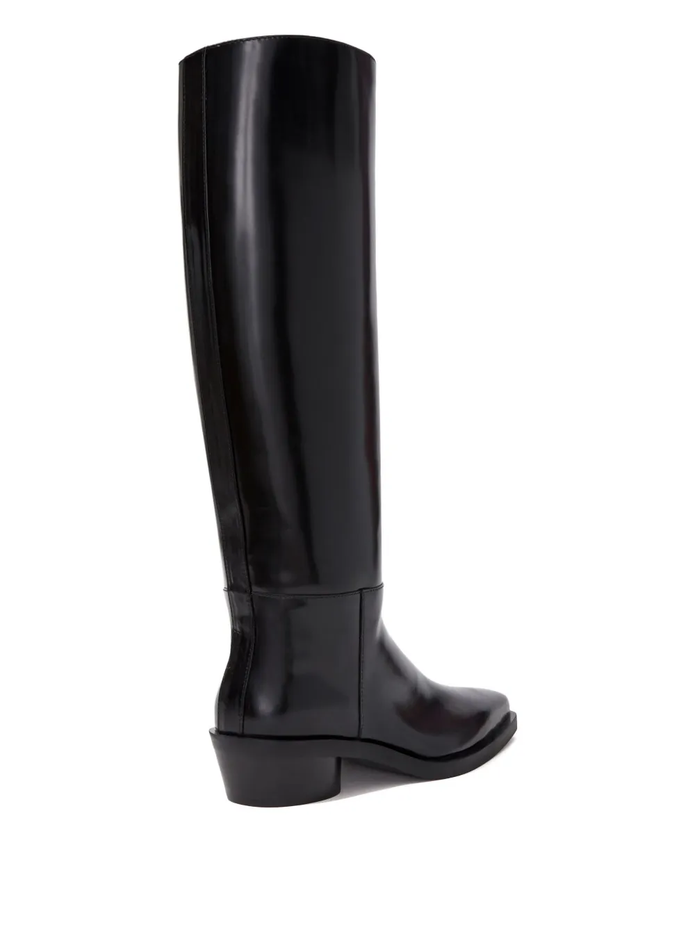 Proenza Schouler Bronco Knee-high Leather Boots In Black