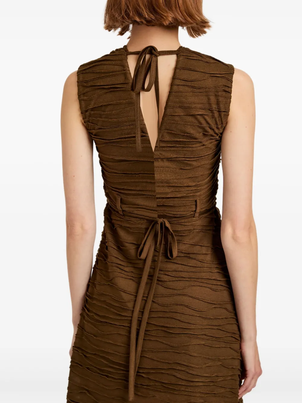 Proenza Schouler White Label Midi-jurk Bruin