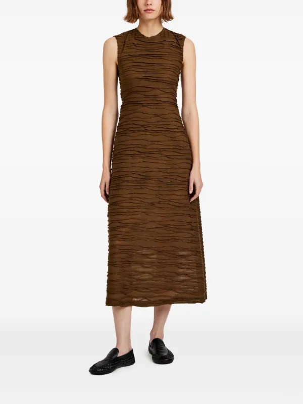 Proenza Schouler White Label Laura Midi Dress | Brown | FARFETCH Proenza Schouler White Label Laura Midi Dress | Brown | FARFETCH