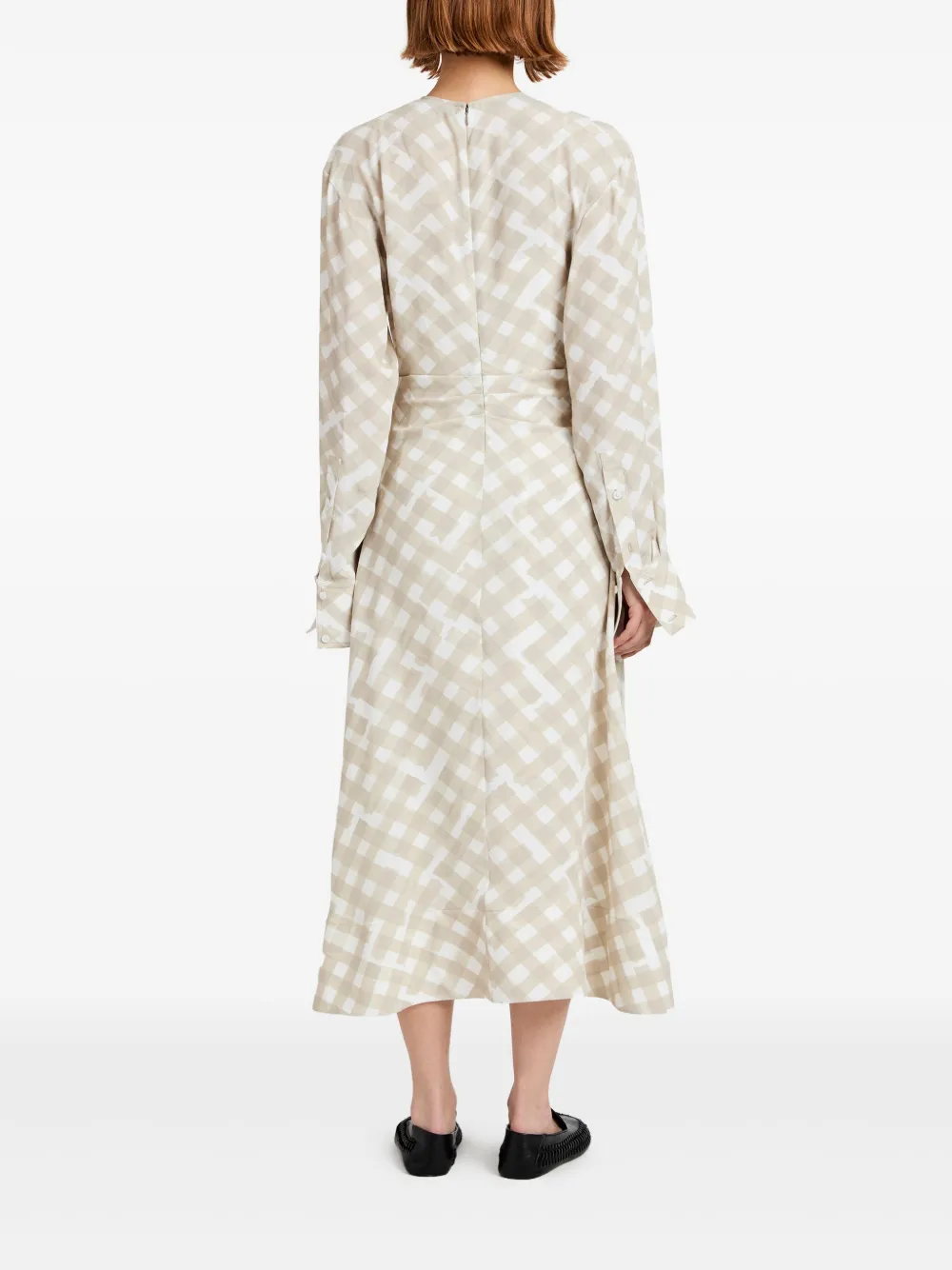 Proenza Schouler Keria midi-jurk Beige