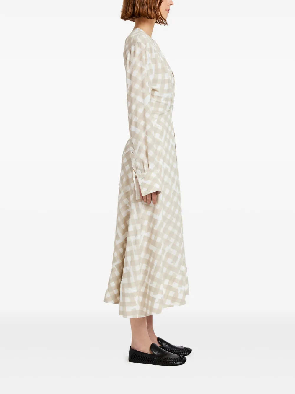Proenza Schouler Keria midi-jurk Beige