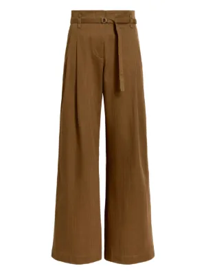 MM6 Maison Margiela single-stitch Logo Trousers | Brown | FARFETCH