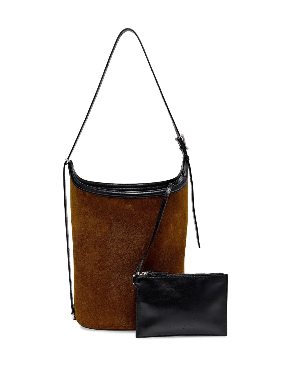 Proenza Schouler: Brant スタッズ スムースレザー Brant スムースレザー バケットバッグ - Proenza Schouler