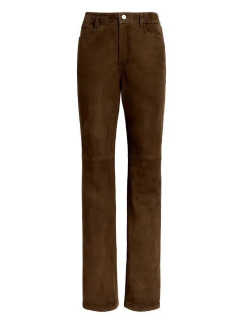 Proenza Schouler White Label suede straight-leg trousers