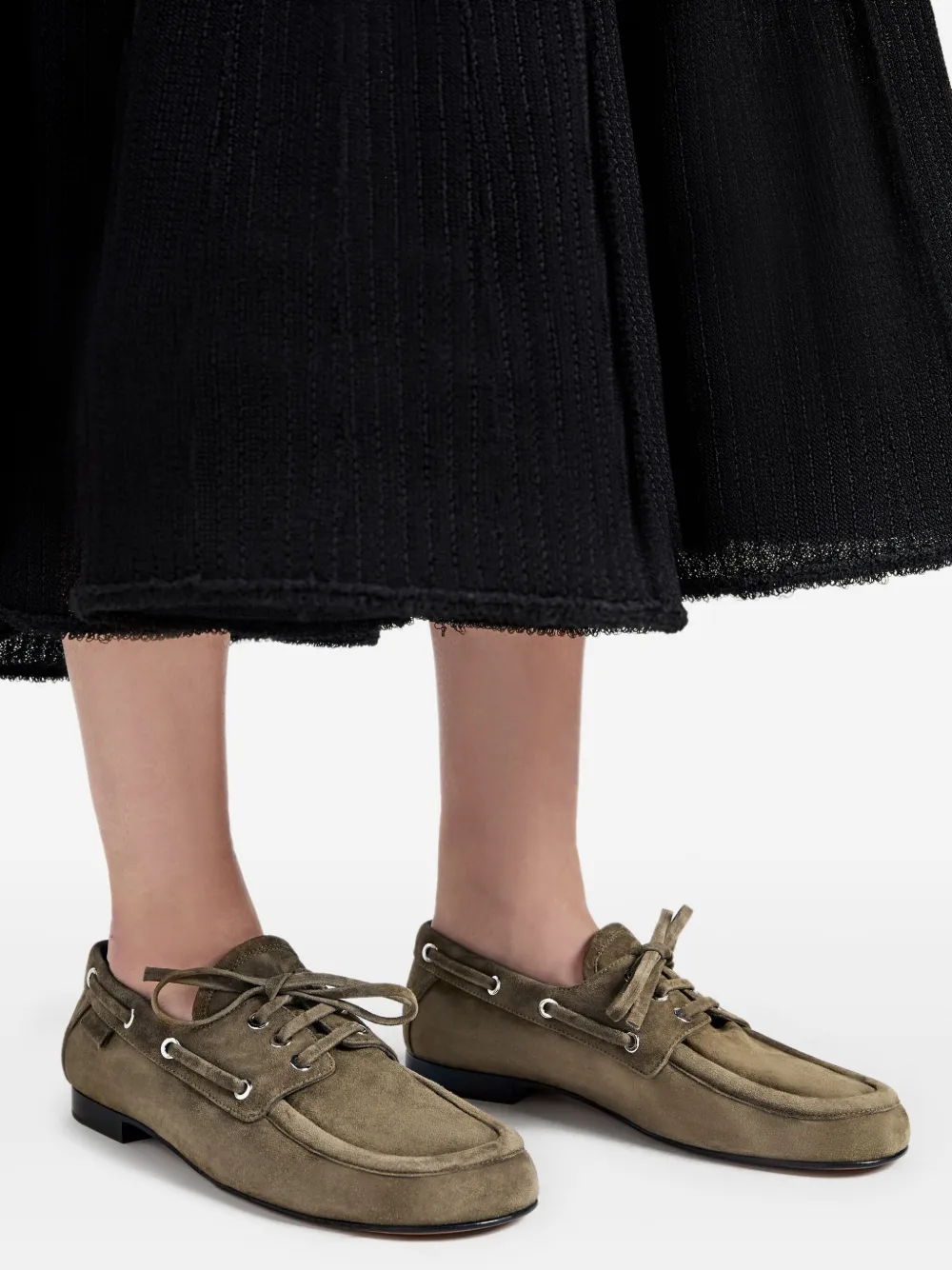 Proenza Schouler Leren loafers Groen