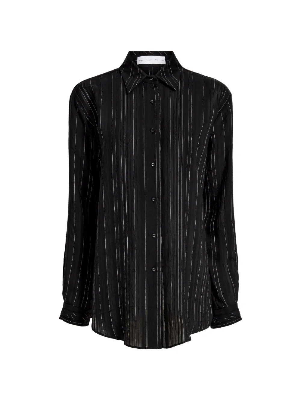 Proenza Schouler White Label Raven gestreept geweven blouse Zwart
