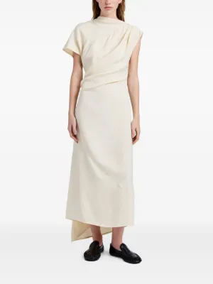 PROENZA SCHOULER ストレッチジャージー マキシワンピース PROENZA SCHOULER ジャージー カットアウト ルーシュド マキシ