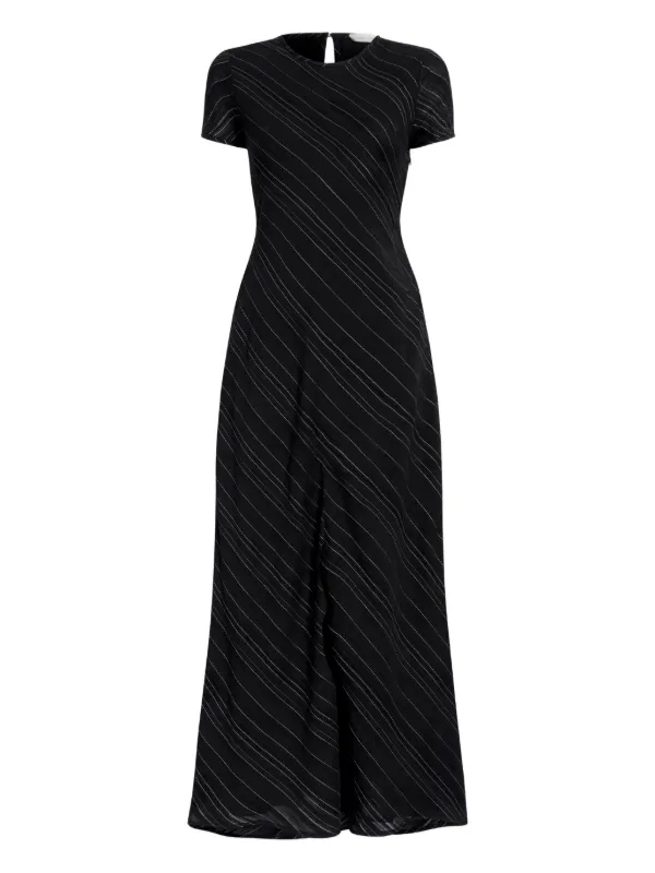 Proenza Schouler White Label Striped Maxi Dress | Black | FARFETCH