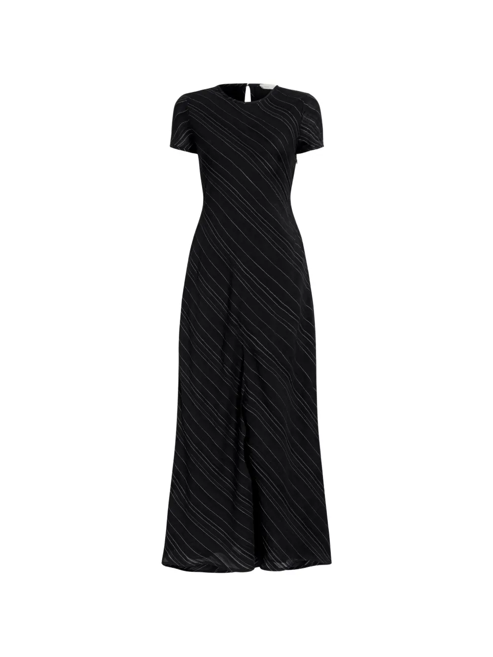Proenza Schouler White Label Gestreepte maxi-jurk Zwart