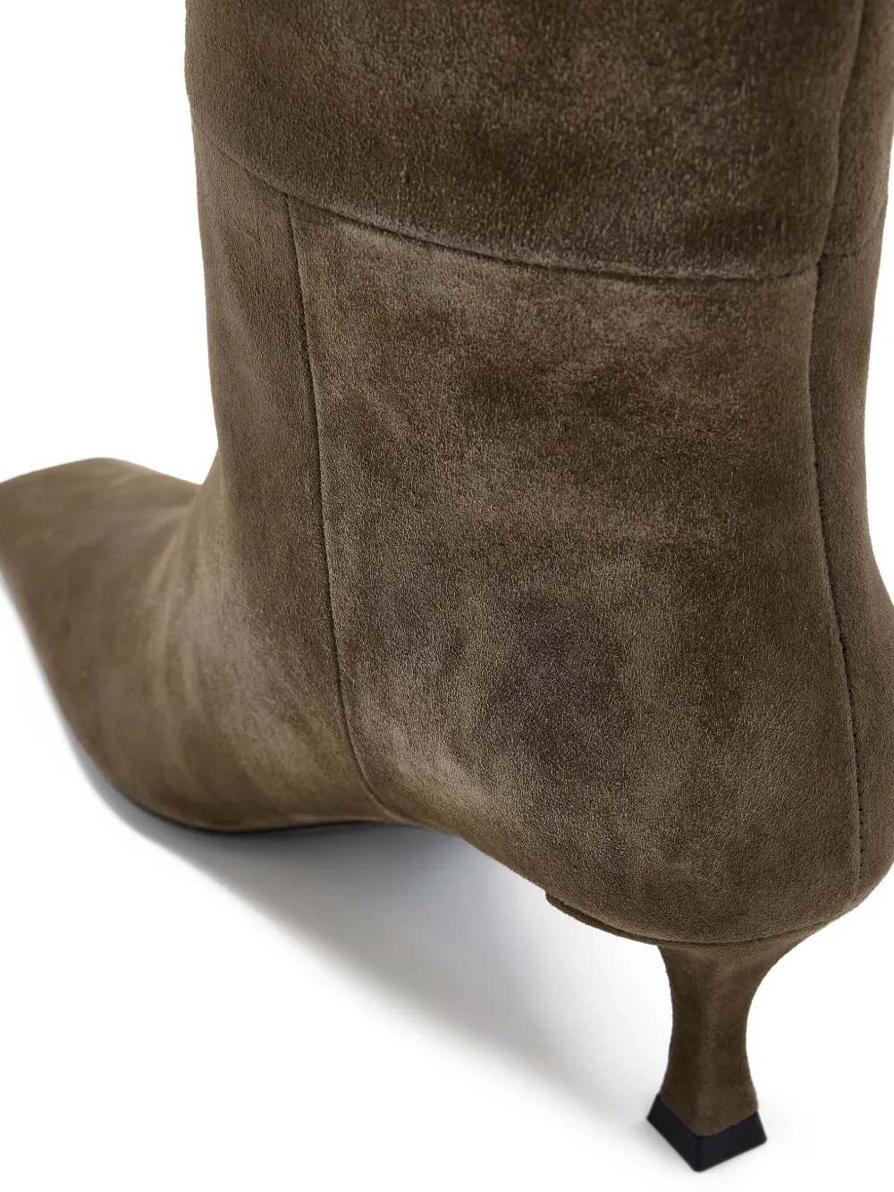 Proenza Schouler Trap suede knee-high boots Green