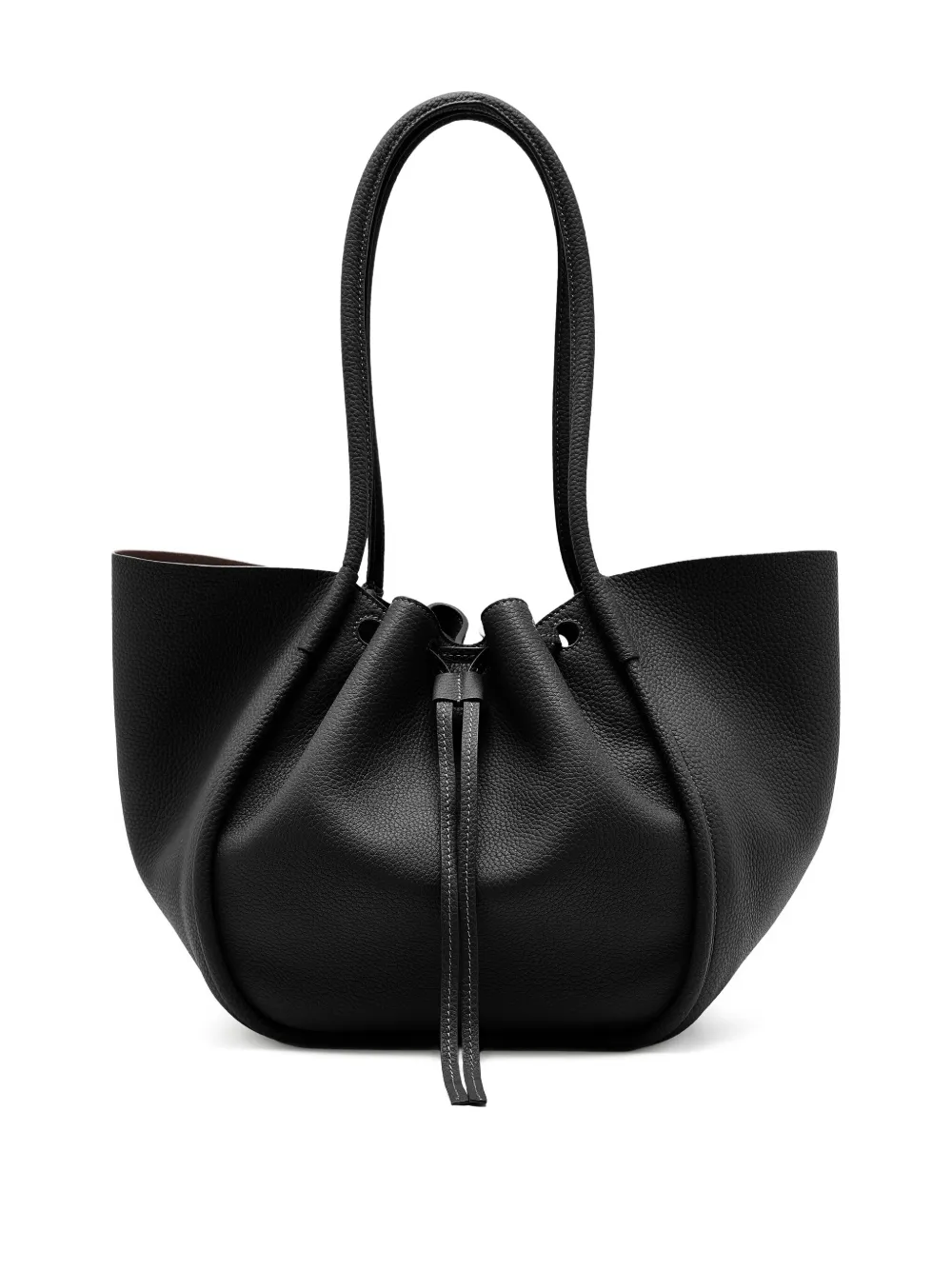 Proenza Schouler Ruched grote shopper Zwart