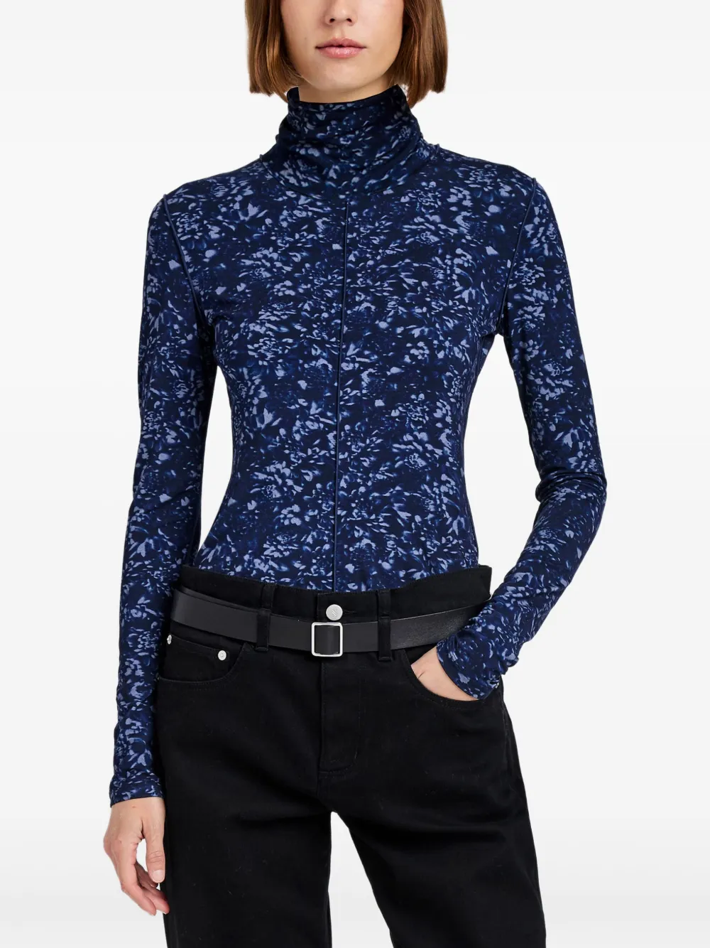 Proenza Schouler White Label Top met bloemenprint Blauw
