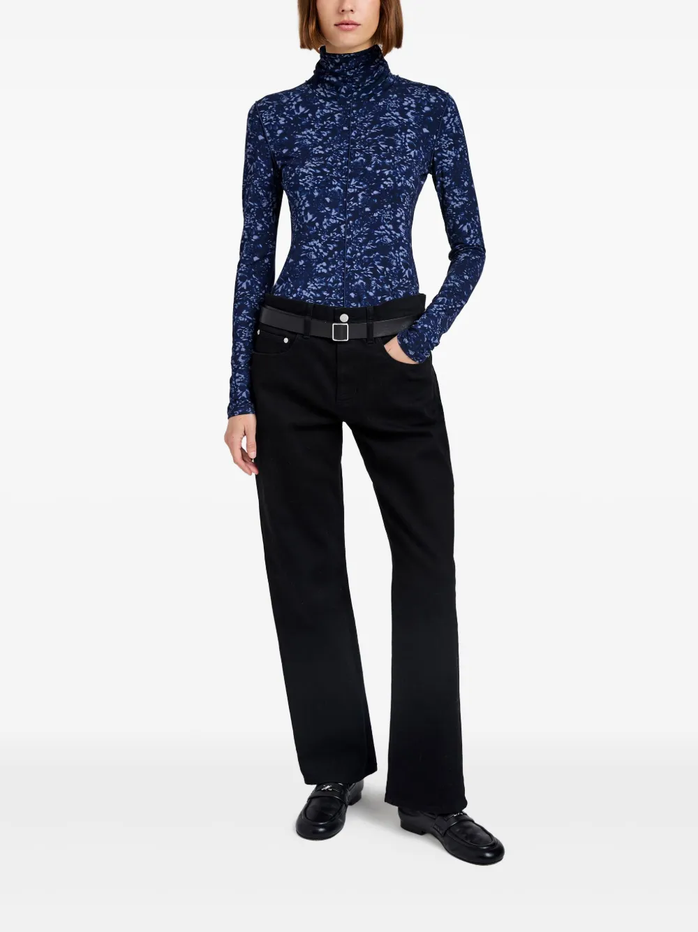 Proenza Schouler White Label Top met bloemenprint Blauw