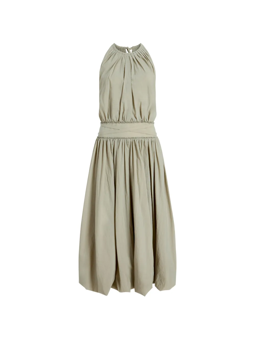 Proenza Schouler White Label Abito midi con scollo all'americana - Verde