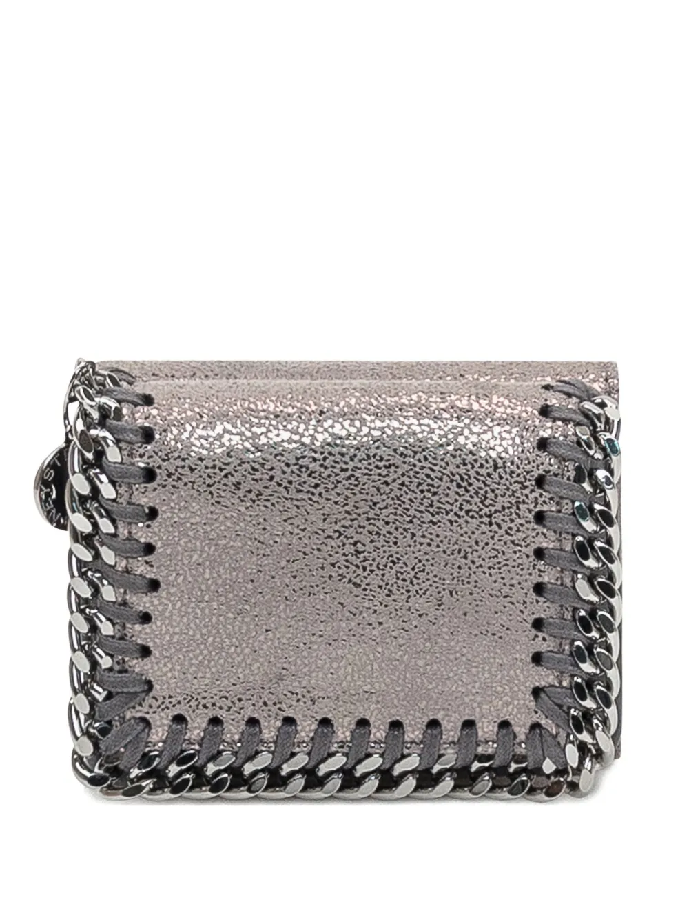 Stella McCartney Falabella chain-trimmed wallet Zilver