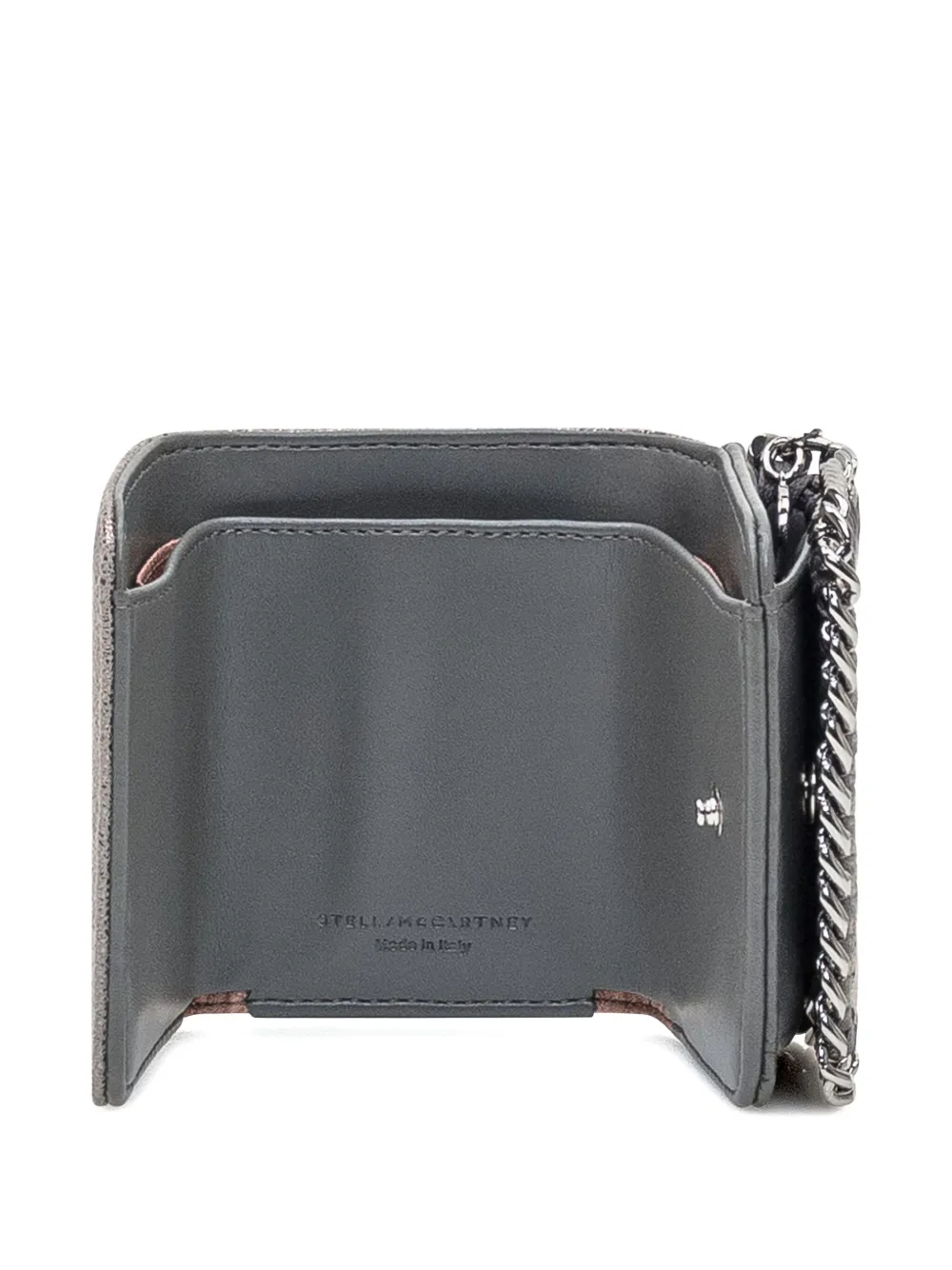 Stella McCartney Falabella chain-trimmed wallet Zilver