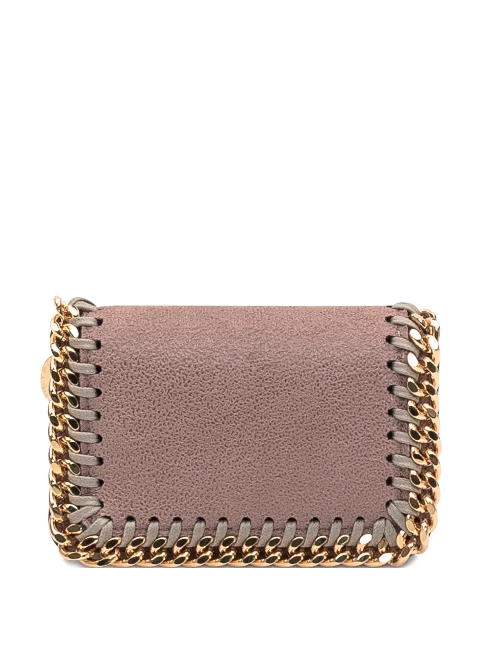 Stella McCartney chain-trimmed wallet Roze