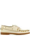 Valentino Garavani Rockstud boat shoes - Neutrals