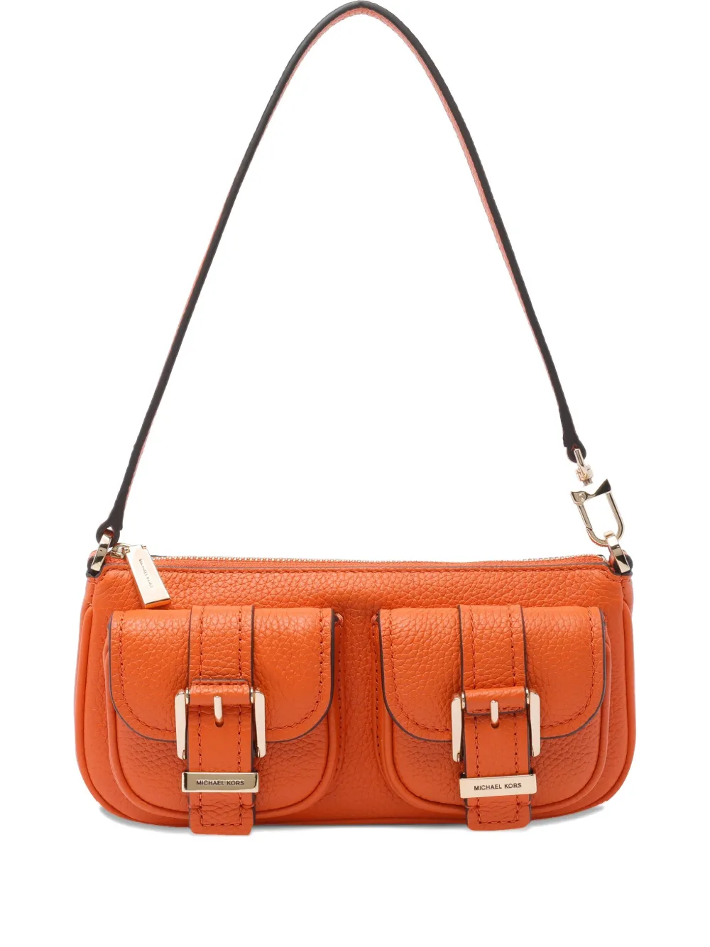 Michael Kors Zoe leren schoudertas Oranje