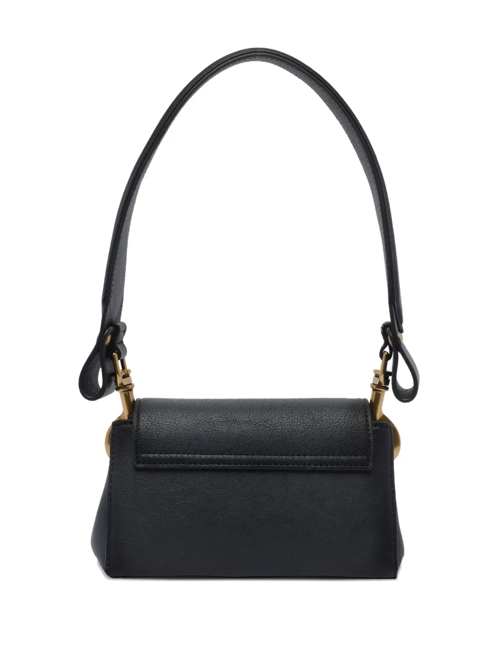 Vivienne Westwood Orb-plaque leather shoulder bag - Zwart