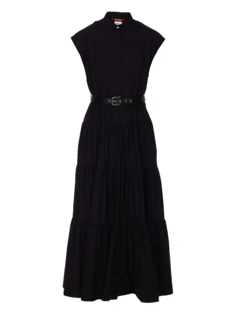 Max Mara robe en coton à coupe mi-longue