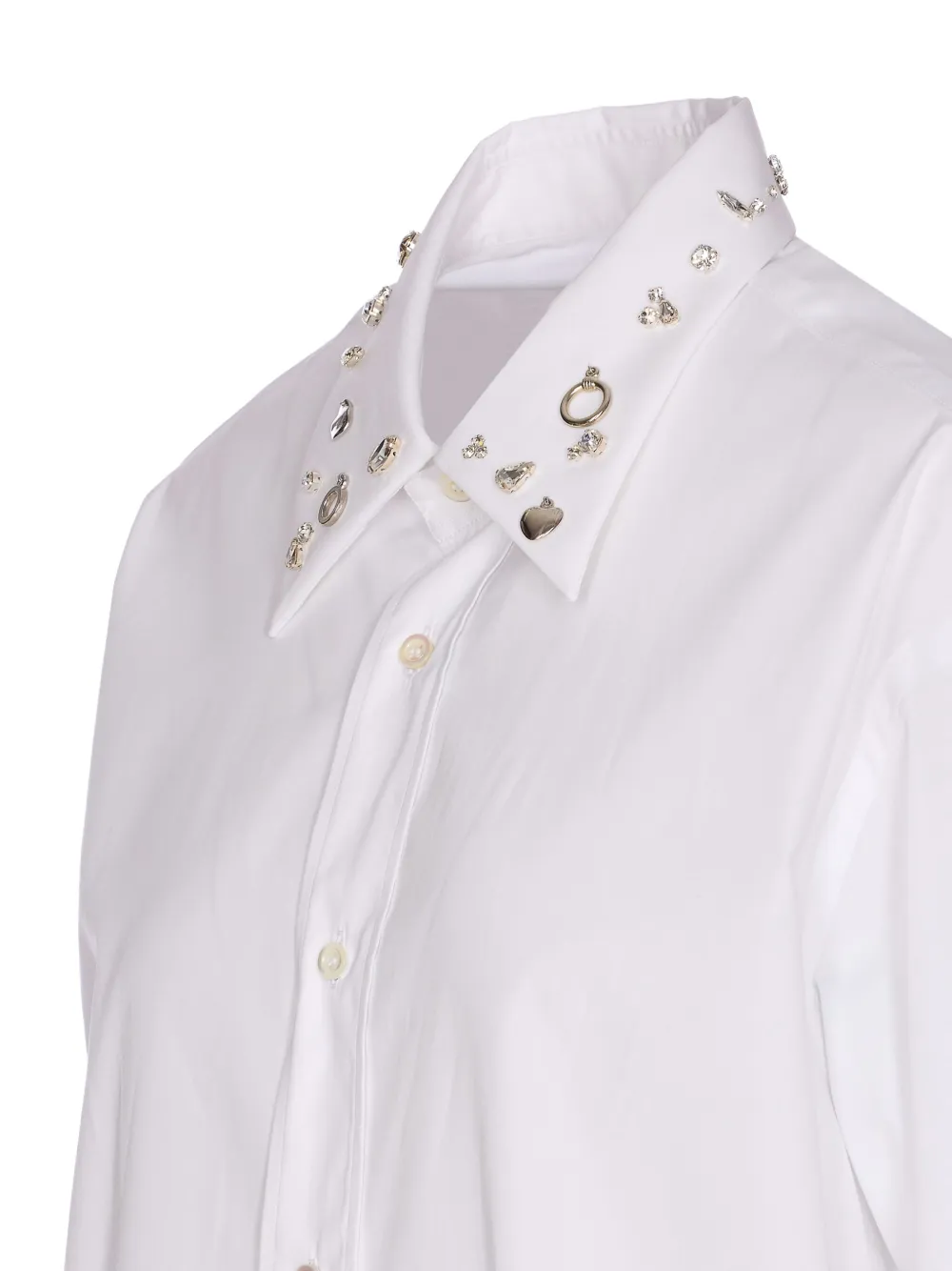 Alexander McQueen Overhemd met studs Wit