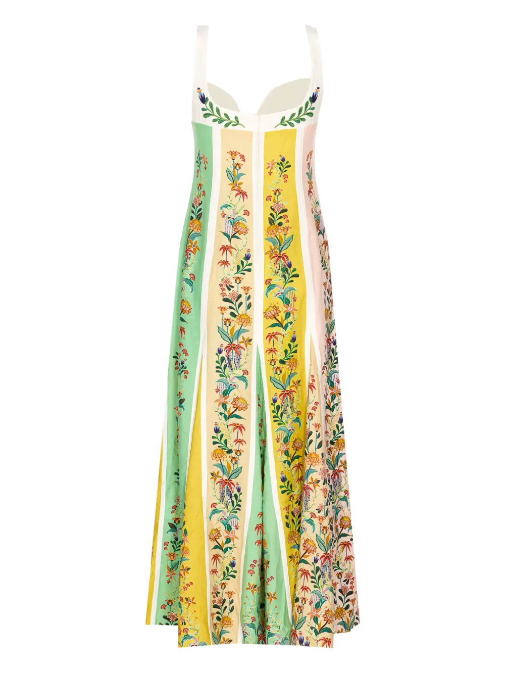FARM Rio Floral Stripes maxi dress - Groen