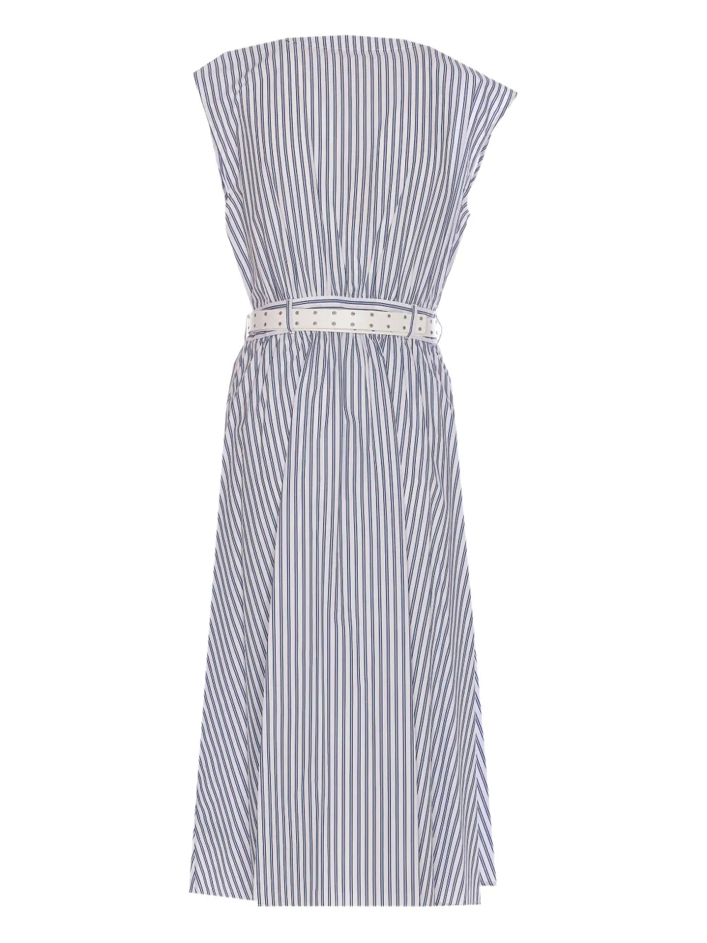 Michael Michael Kors striped stretch-cotton dress - Blauw