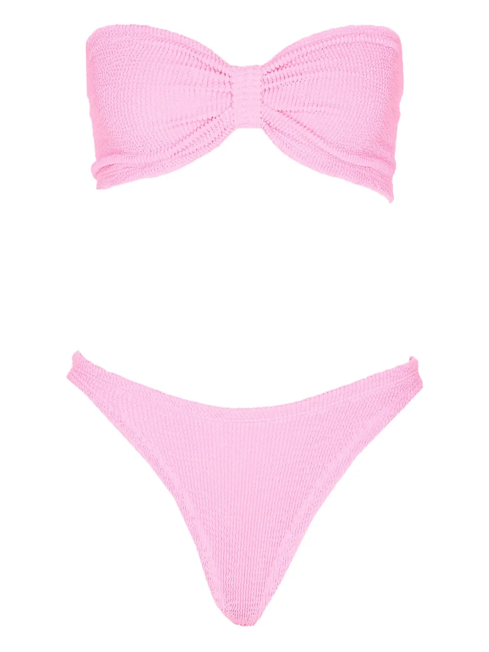 Hunza G Jean Bikini mit Knoten - Rosa